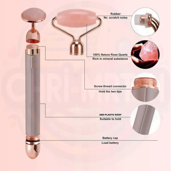 ROULEAU FACIAL VIBRANT & MASSEUR MICRO au Maroc – Image 2